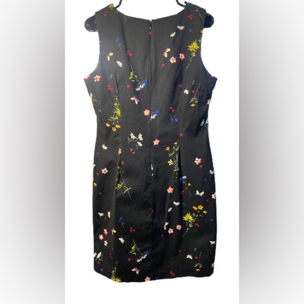Teddi dress size 12 black with flowers/butterflies - Picture 2 of 5